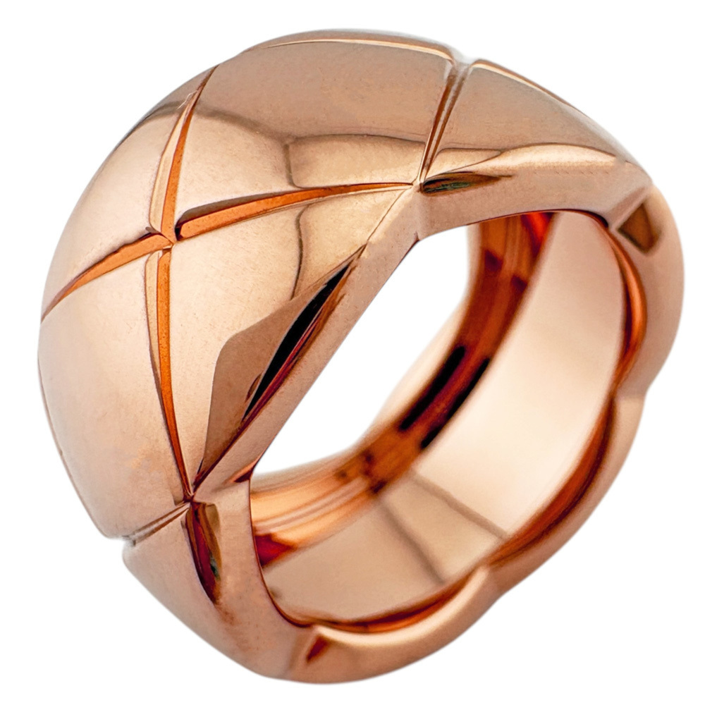 Chanel Coco Crush Large Ring, 18K Pink Gold, Women's CHANEL
